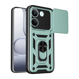 Xiaomi Poco X8 Pro Pars Lens Yüzüklü Silikon - Yeşil