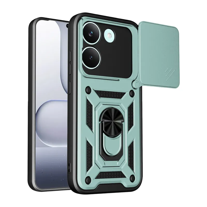 Xiaomi Poco X8 Pro Pars Lens Yüzüklü Silikon - Yeşil