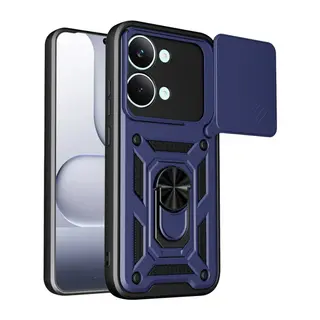 Xiaomi Poco X8 Pro Max Pars Lens Yüzüklü Silikon - Lacivert