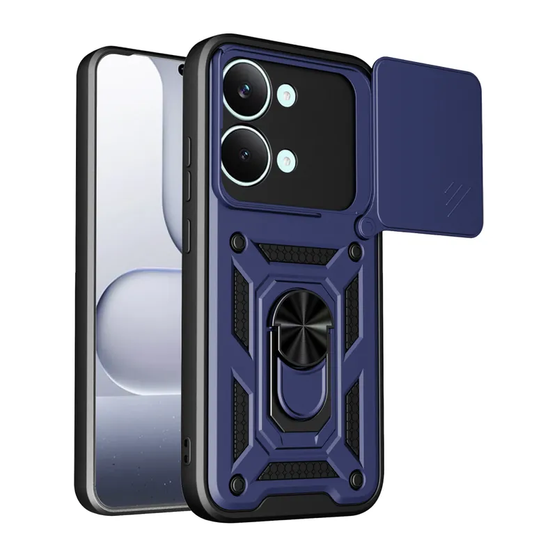 Xiaomi Poco X8 Pro Max Pars Lens Yüzüklü Silikon - Lacivert