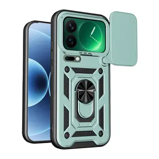 Xiaomi Mi 17 Pro Pars Lens Yüzüklü Silikon - Yeşil