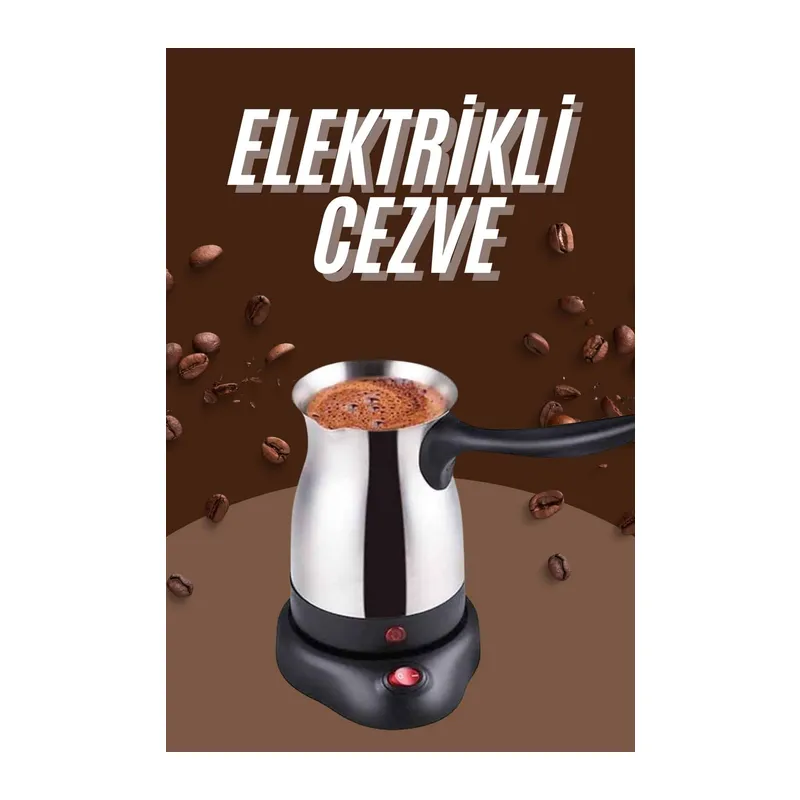 Çelik Kahve Makinesi Cezve 800 Watt Paslanmaz Çelik Türk Kahvesi Makinesi