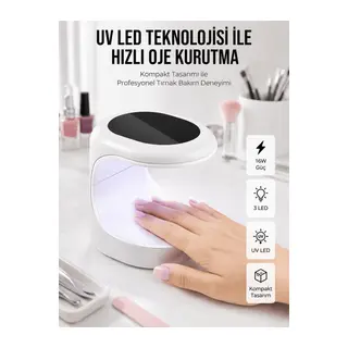 Protez Tırnak Kurutucu Kalıcı Oje Led Oje Kurutucu UV Işınlı Taşınabilir