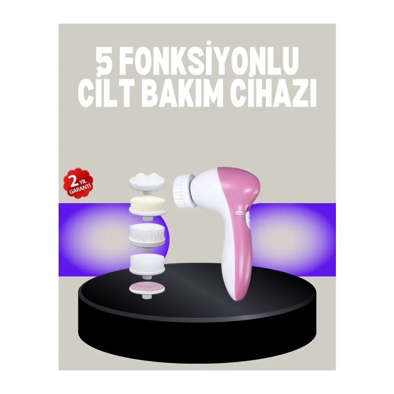 Fırçalı Yüz Temizleme ve Spa Masaj Cihazı