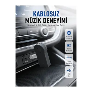 Kablosuz Bağlantı ile Müzik ve Görüşme Araç Kiti