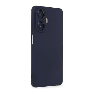 Realme C55 Kılıf Nano içi Kadife Silikon - Mor