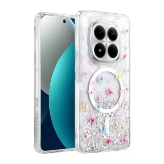 Onegif Xiaomi Redmi Note 15 4G Misk Simli Magsafe Kapak - Desen 4