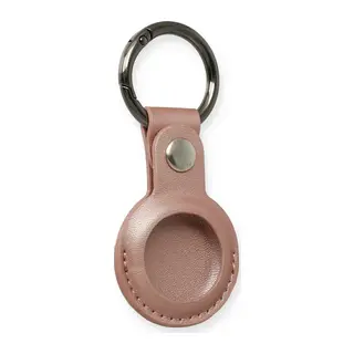 Airtag Anahtarlık Deri Kılıf - Rose Gold