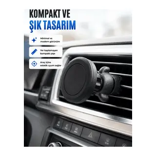 Mıknatıslı Araç İçi Telefon Tutucu Havalandırma Izgarası Telefon Standı