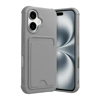 Apple iPhone 17 Kelvin Kartvizitli Silikon - Gri