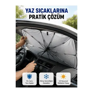 Katlanabilir Oto Güneşlik – UV Koruma ve Isı Yalıtımı Yeni Nesil