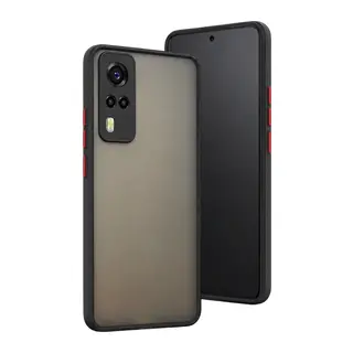 Vivo Y53S Kılıf Montreal Silikon Kapak - Siyah