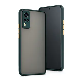 Vivo Y53S Kılıf Montreal Silikon Kapak - Yeşil