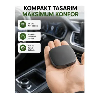 Android Auto Kablosuz Dönüştürücü Hızlı Eşleşme ve Sesli Asistan Destekli Yeni Nesil