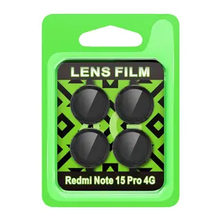 Xiaomi Redmi Note 15 Pro 4G Raze Metal Kamera Lens - Siyah