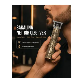 Saç ve Sakal İçin Çok Fonksiyonlu Güçlü Kesme Makinesi