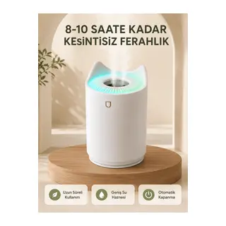 Ultrasonik Hava Nemlendirme Cihazı 7 Renk LED Aromaterapi Difüzör