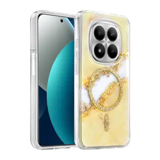 Onegif Xiaomi Redmi Note 15 Pro 4G Lotus Simli Magsafe Kapak - Gümüş