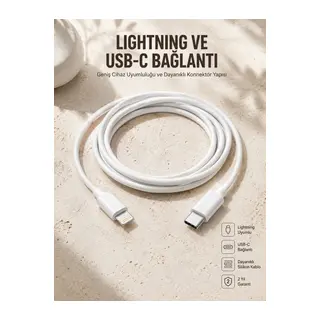 Type-C Ligtning 30W İOS Şarj Kablosu Hızlı Şarj Kablosu
