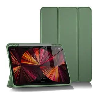 Apple iPad Pro 11 (2024) Kılıf Tablet Smart Kılıf - Koyu Yeşil