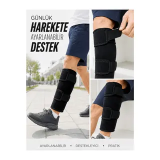 Ayarlanabilir Alt Baldırlık Baldır Destekliği Çift Bantlı Spor ve Günlük Kullanım