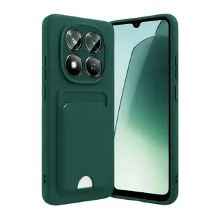 Xiaomi Redmi Note 15 Pro 5G Kelvin Kartvizitli Silikon - Koyu Yeşil