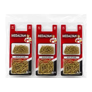 960 Adet 2X25 Sarı Tp Tel Çelik Çivi 12X80PCS