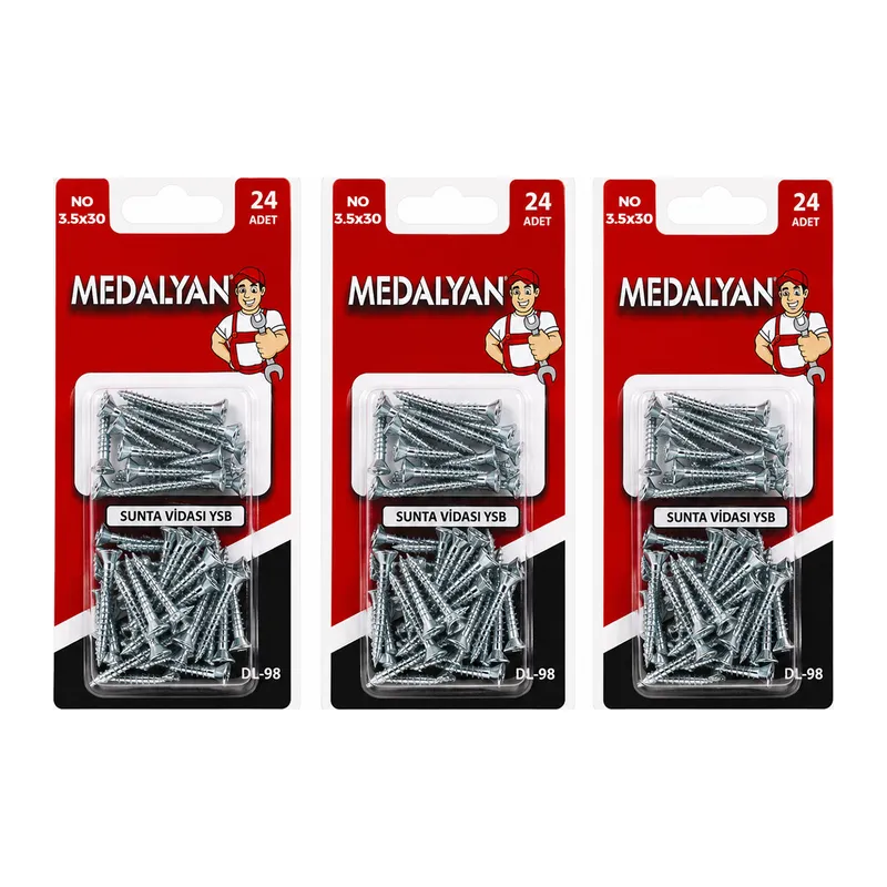 288 Adet 3.5X30 12X24PCS Sunta Vidası
