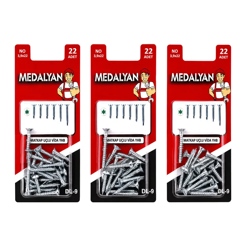 264 Adet 3.9X22 Matkap Uçlu Vida Yhb 12X22PCS