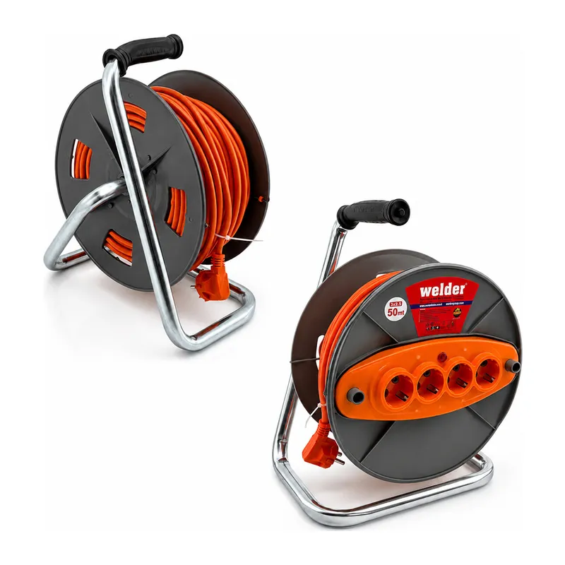 3X2.5MM 50MT Makaralı Uzatma Kablo Ct Welder