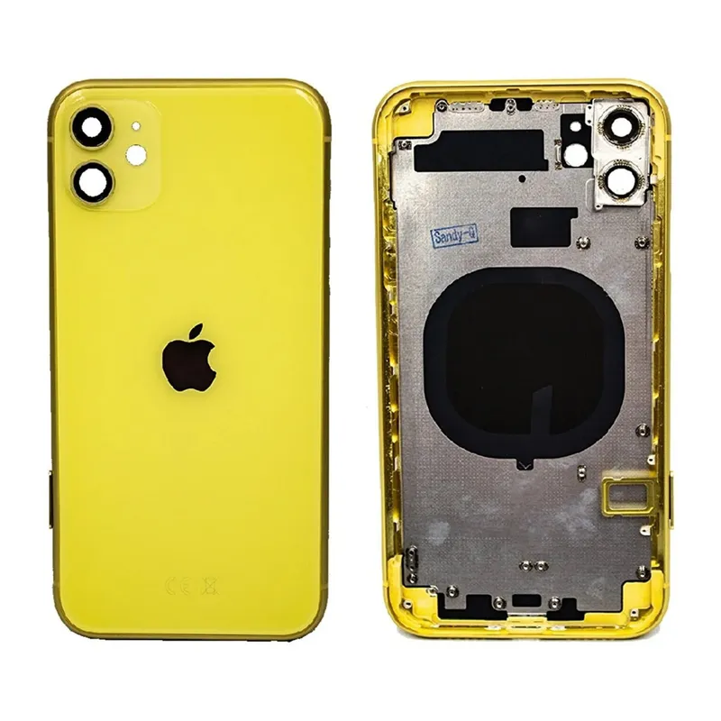 Iphone 11 Boş Kasa + Kapak Sarı