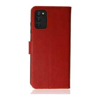 Samsung Galaxy A03S Kılıf Trend S Plus Kapaklı Kılıf - Kırmızı