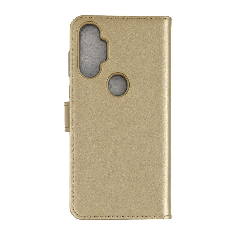 Tecno Spark 7 Pro Trend S Plus Kapaklı Kılıf - Gold