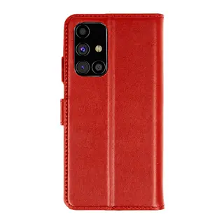Samsung Galaxy M31S Kılıf Trend S Plus Kapaklı Kılıf - Kırmızı