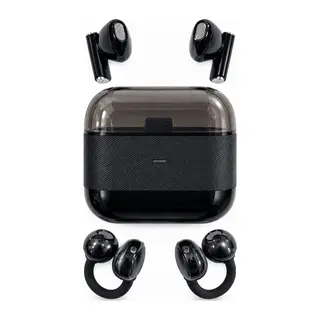 Kablosuz Bluetooth Kulaklık 2’si 1 Arada Klipsli Kulak İçi 4’lü Siyah