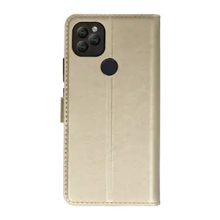 General Mobile GM 22 Plus Trend S Plus Kapaklı Telefon Kılıf - Gold