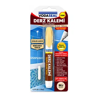 10 Adet Bej Derz Kalemi Su Bazlı - Kokusuz Yedek Uç