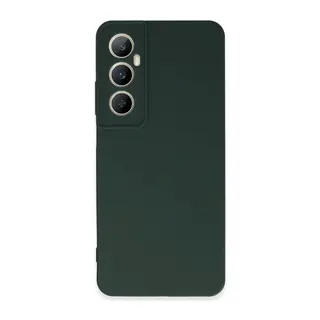 Realme C65 Kılıf First Silikon - Koyu Yeşil