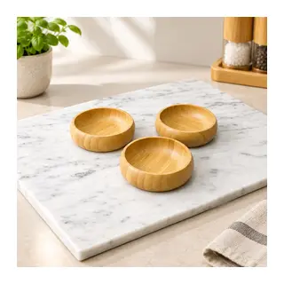 3 Parça Bambu Çerezlik Seti