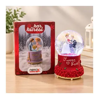 Işıklı Müzikli Kar Küresi