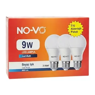 LED Ampul 9W Beyaz