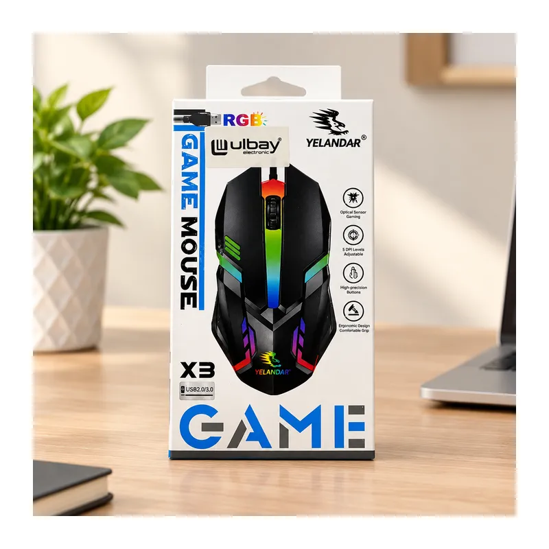 RGB Kutulu Oyuncu Mouse