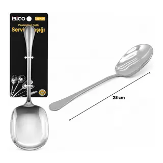 Krom 25 cm Metal Servis Kaşık