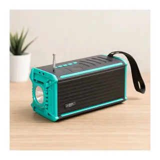 Güneş Enerjili Bluetooth FM Radyo USB/TF MP3 Çalar Fenerli