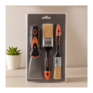 Boyacı Nalbur Seti 50mm Spatula ve Kestirme Fırça