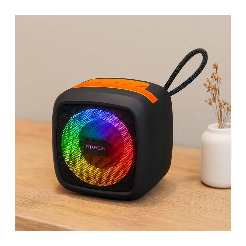 Kablosuz Taşınabilir Bluetooth Hoparlör (Işıklı, USB/TF, 1200mAh)