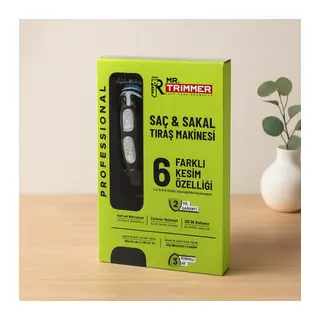 USB Şarjlı Saç ve Sakal Tıraş Makinesi 6 Farklı Kesim