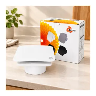 120 mm Plastik Banyo Tuvalet Aspiratörü 16W 80m³/h