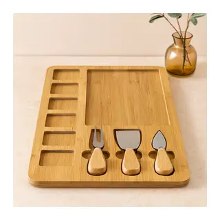 Kahvaltı Peynir Sunum Panosu MDF 6+1 Bölmeli