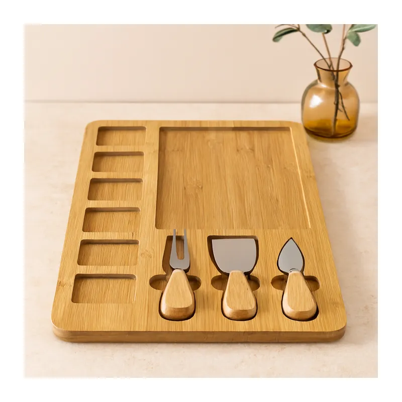 Kahvaltı Peynir Sunum Panosu MDF 6+1 Bölmeli